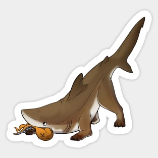 Copper Sharkpup Sticker